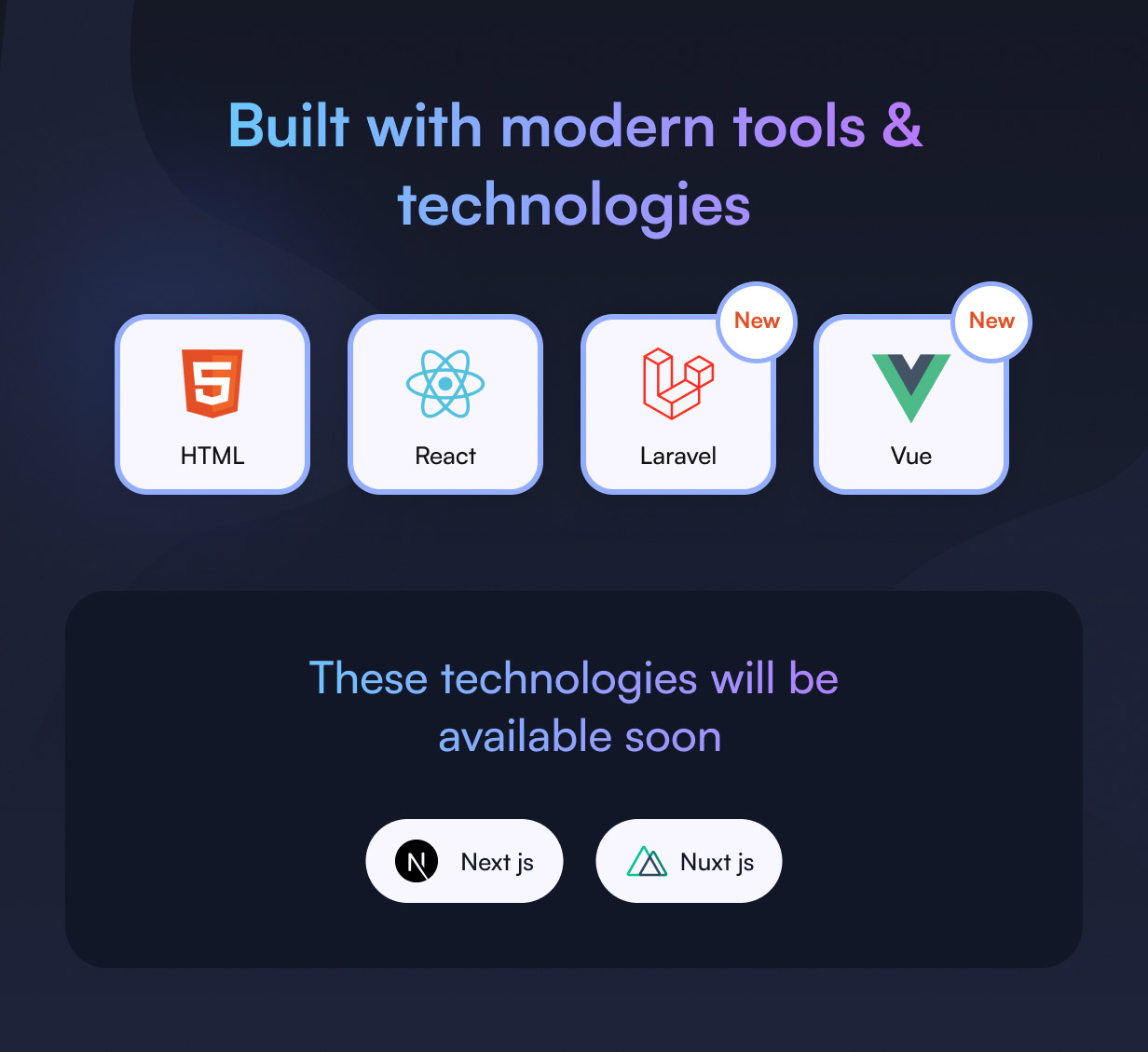 Upcoming Framework 