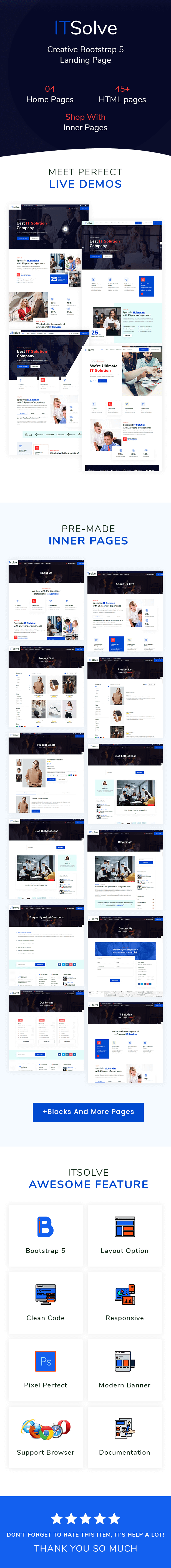 ITsolve - IT Solution and Services + RTL Support Template - 2