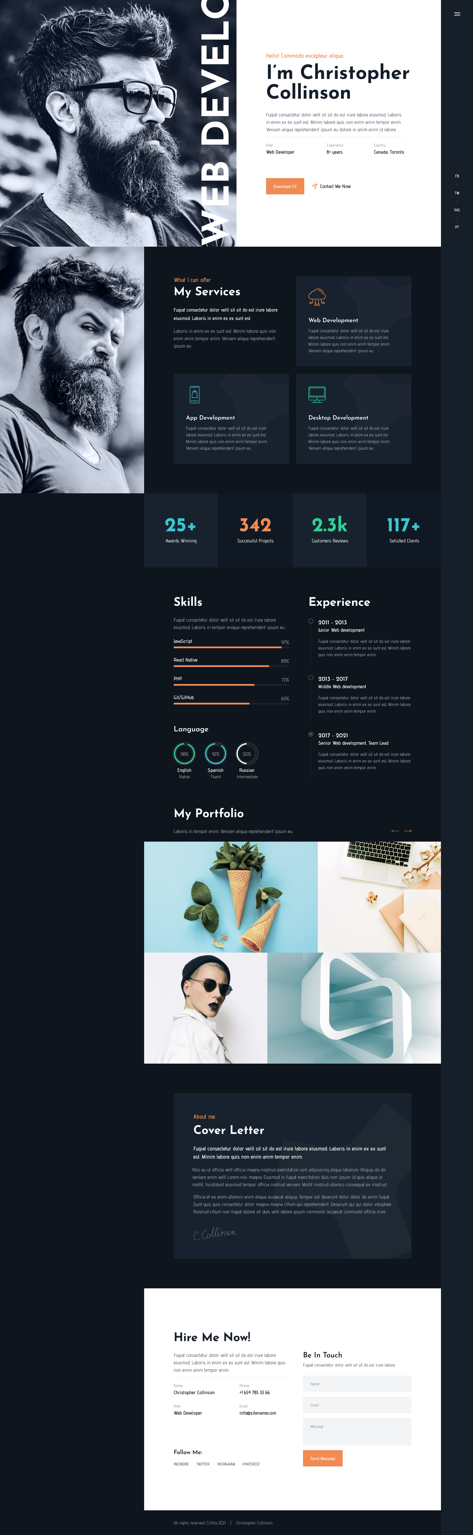 CiVilla - Personal CV_Resume XD Template - 1