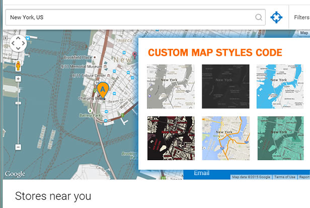 Custom Map Code in Super Store Finder for WordPress