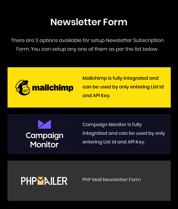 Mailchimp Newsletter Subscribe Form