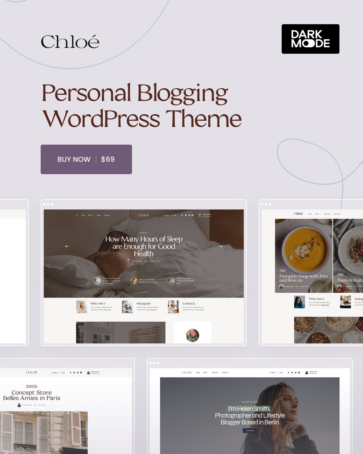 Chloé - Personal Lifestyle WordPress Blog Theme - 1