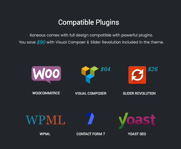 Plug-ins compatíveis com Roneous