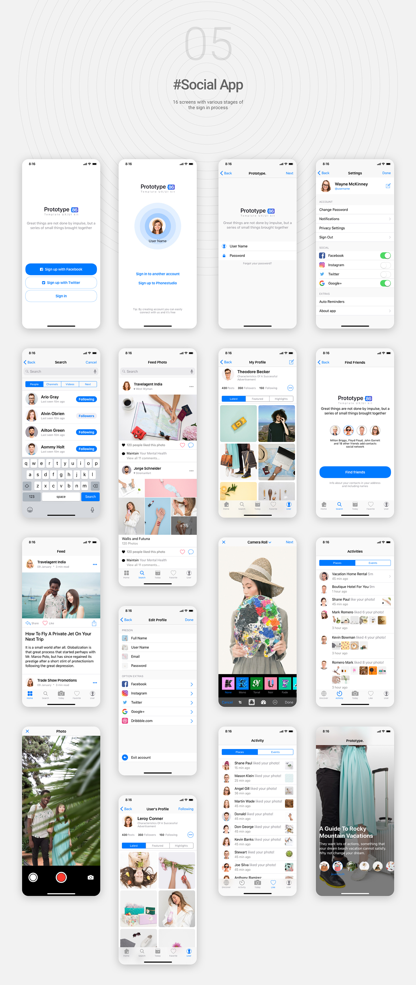 Prototype 86 Template UX/UI Kit - 10