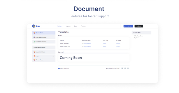 Enzo Admin Dashboard theme