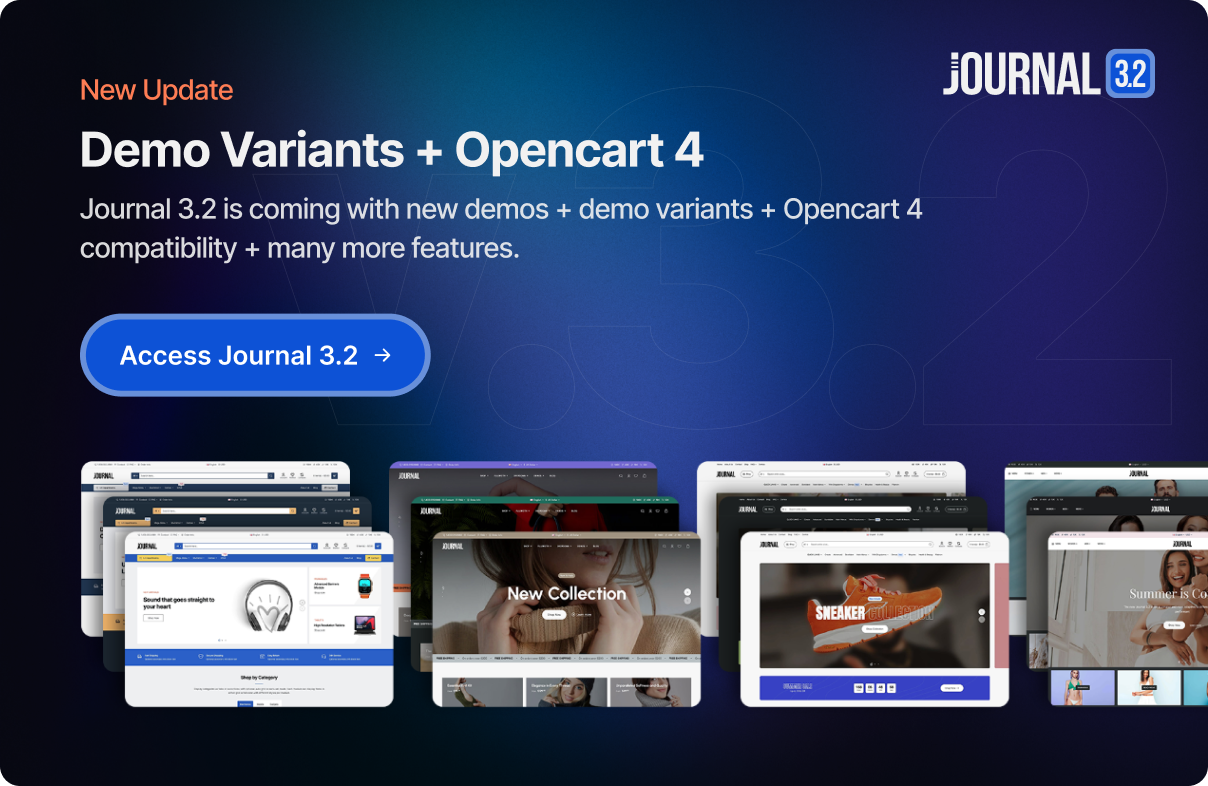 Journal - Advanced Opencart Theme Framework - 1