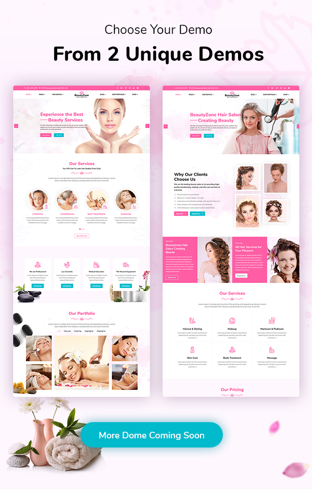 BeautyZone: Beauty Spa Salon WordPress Theme 