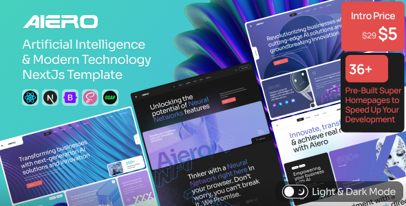 Aiero | AI Agency & Technology NextJs Template 