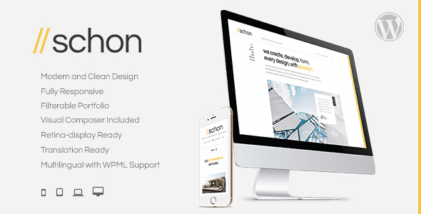 Schon - Modern and Business WordPress Theme