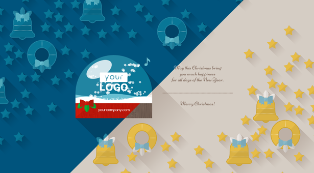 Christmas Card Flat Elegant - 7