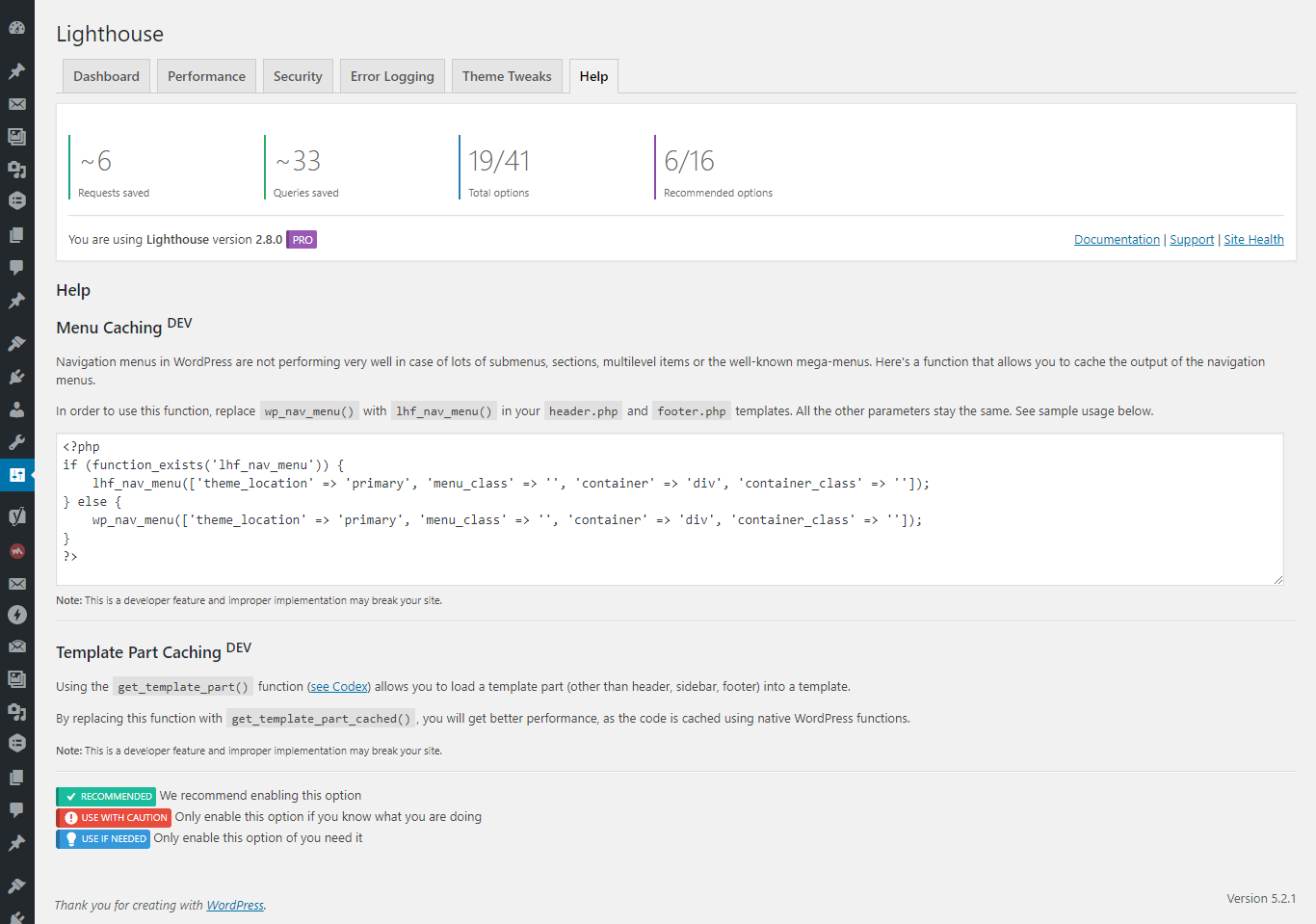 Lighthouse汉化版|网站页面速度性能优化WordPress插件-主题阁汉化