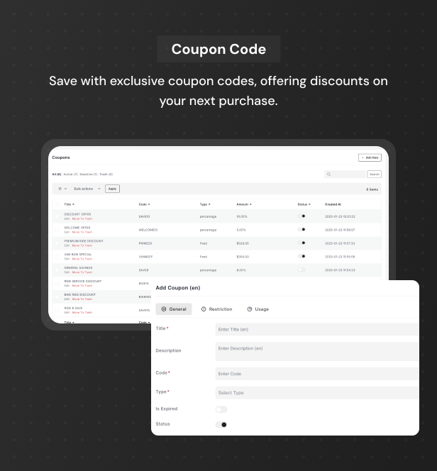 GoCab | Full Solution Taxi Cab Booking with Laravel and React Native