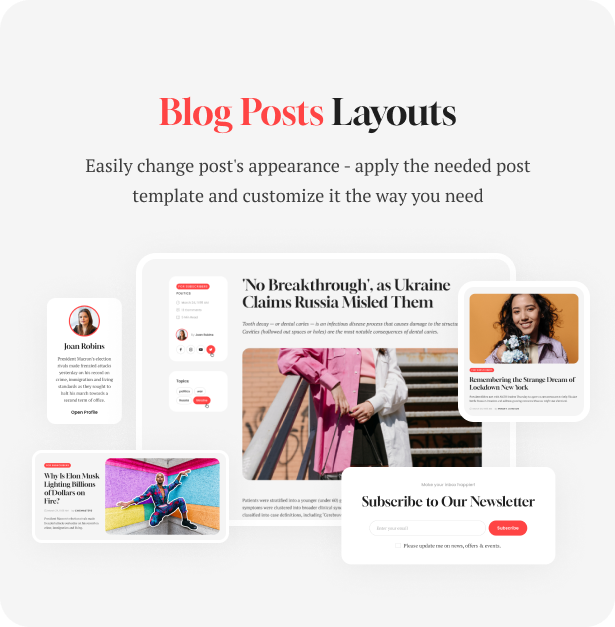 Glossier - Newspaper & Viral Magazine WordPress Theme