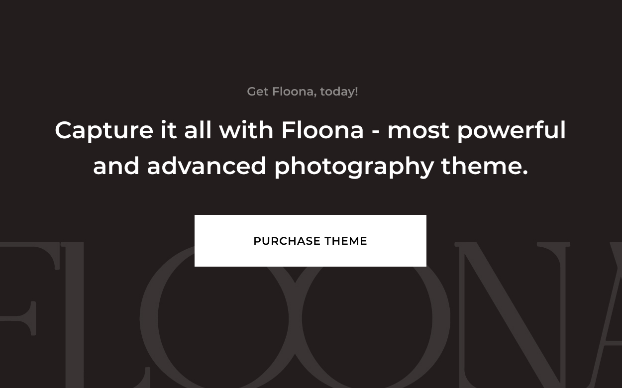 Floona - Minimal Fotoğraf Teması