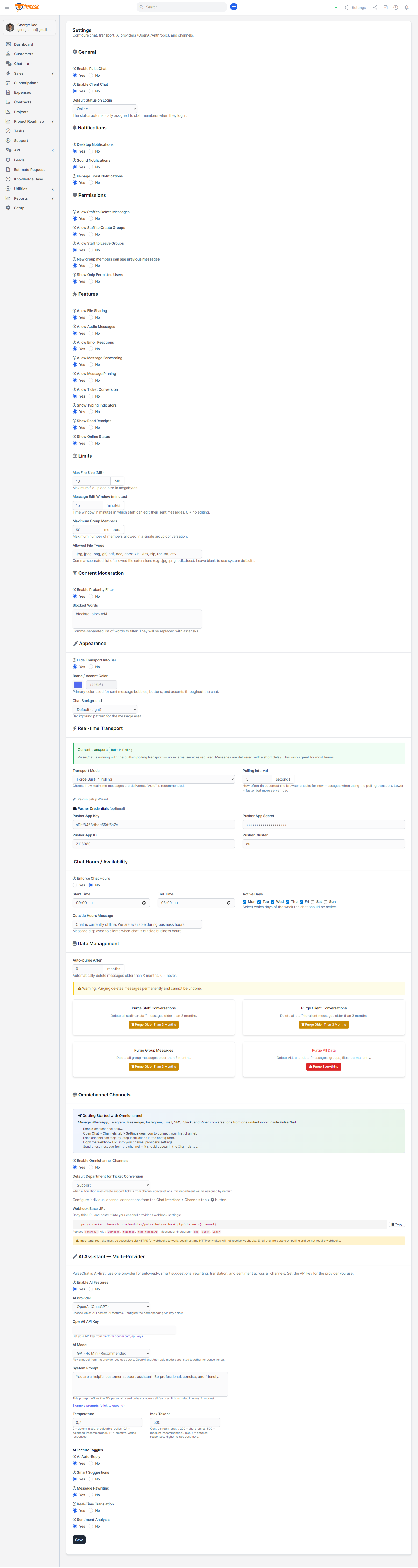 PulseChat - Perfex OmniChannel AI Customer Service - 10