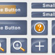 Blue Button and Icon Set