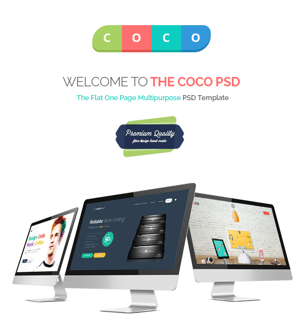 Coco | Creative Hosting Mobile App Personal PSD - 4