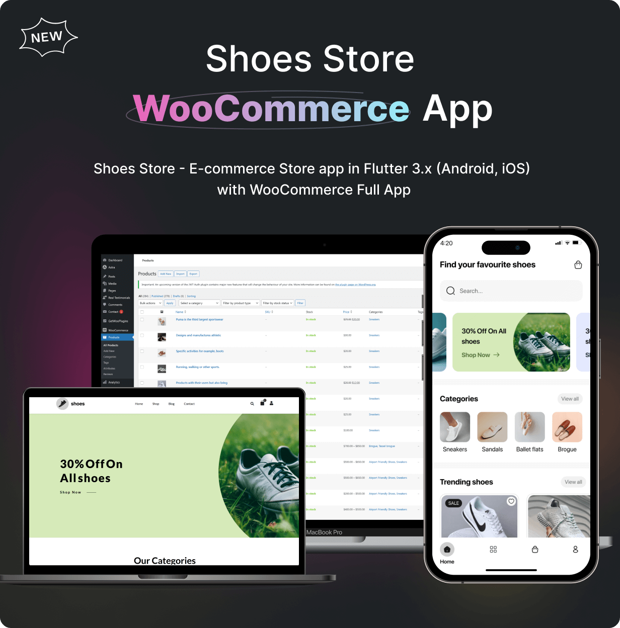 Shoes Store App - E-commerce Store app in Flutter 3.x (Android, iOS) with WooCommerce Full App - 5