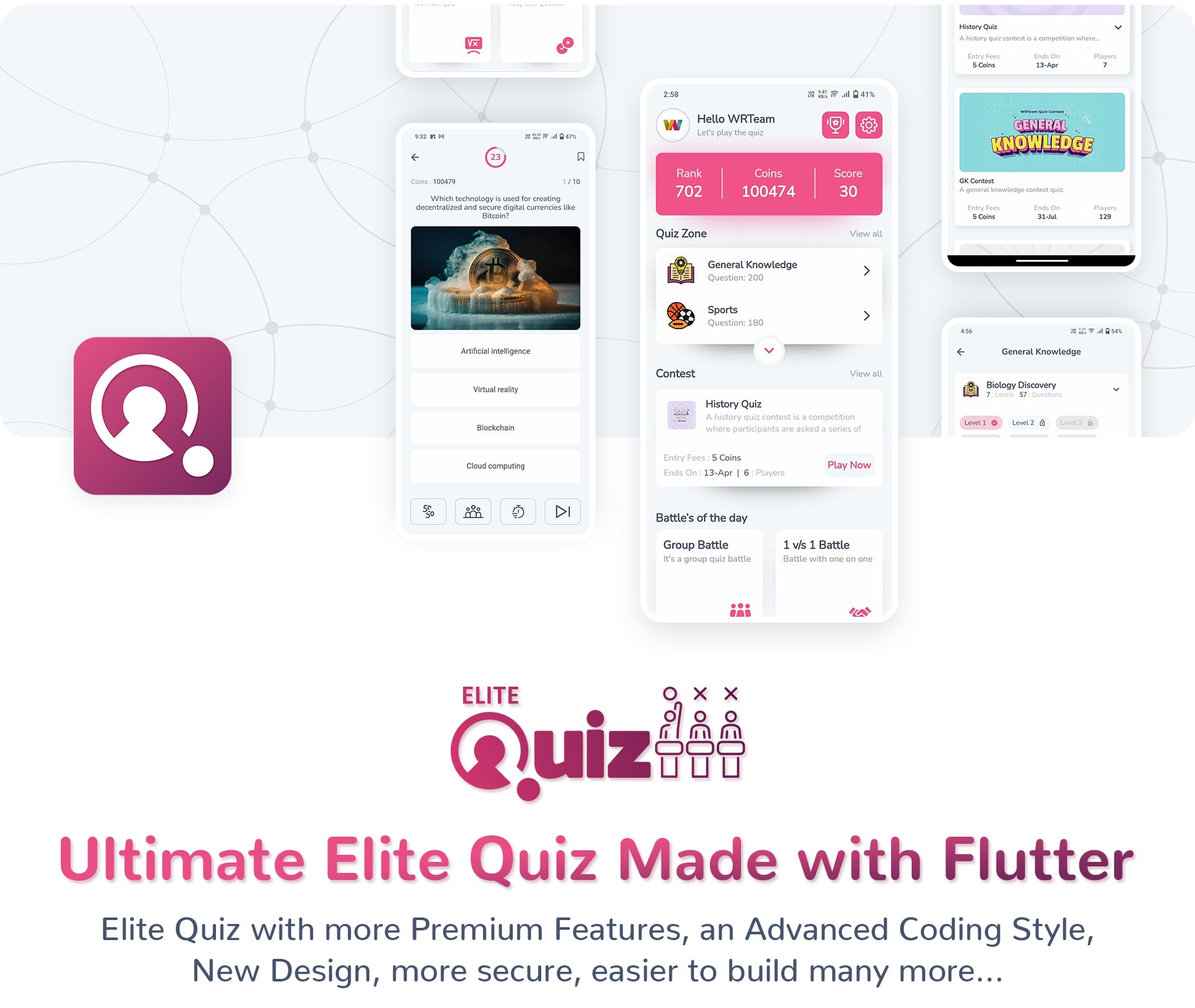 Elite Quiz - Trivia Quiz | Quiz Game - Flutter Full App + Admin Panel - 5