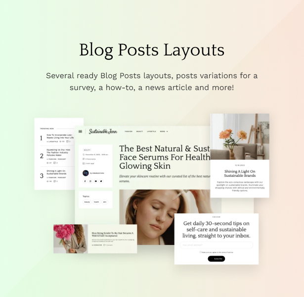 Eco-friendly WordPress Theme