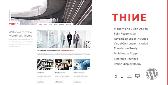 Thine - Responsive Modern WordPress Theme