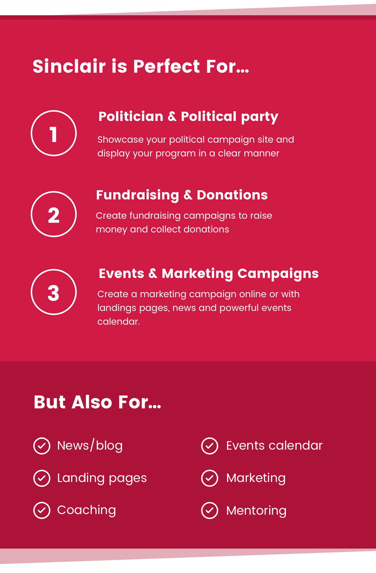 Sinclair - Political Fundraising & Donations WordPress Theme - 5