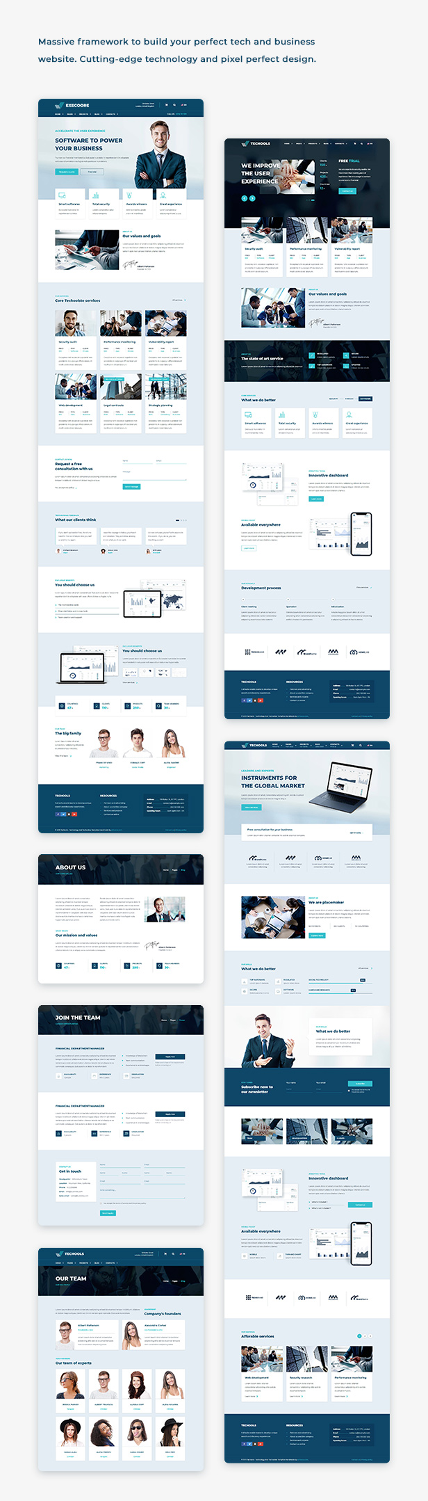 Execoore - Technology And Fintech Template - 2