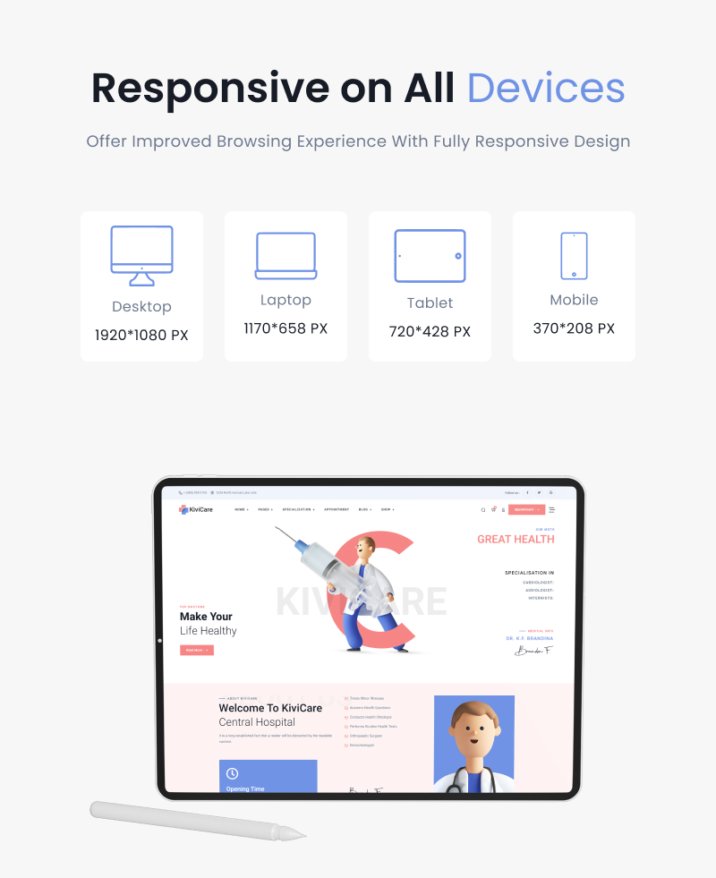 KiviCare(TM) - Clinic And Patient Management HTML & ReactJS Template - 8