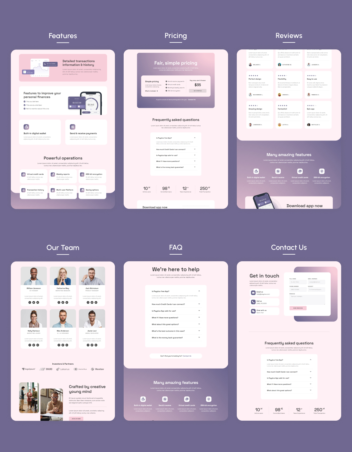 Payplus | Mobile App & Fintech Startup Elementor Template Kit - 2