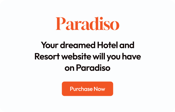 Paradiso - Hotel & Resort Elementor Template Kit - 5