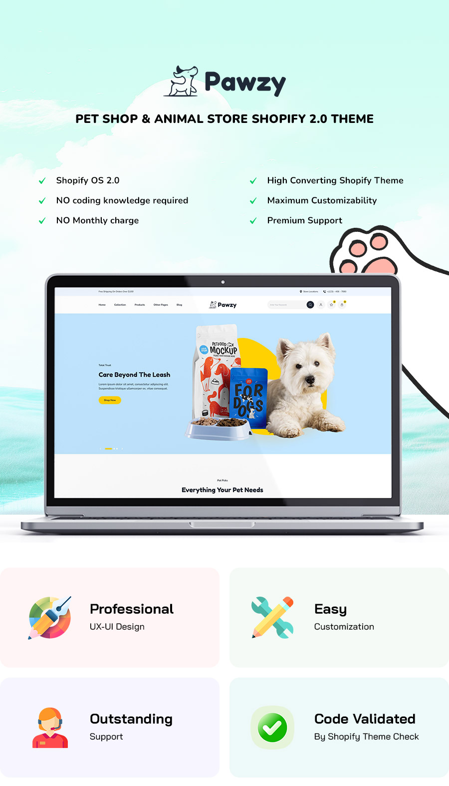 Pawzy - Pets & Animals Store Shopify Theme - 2