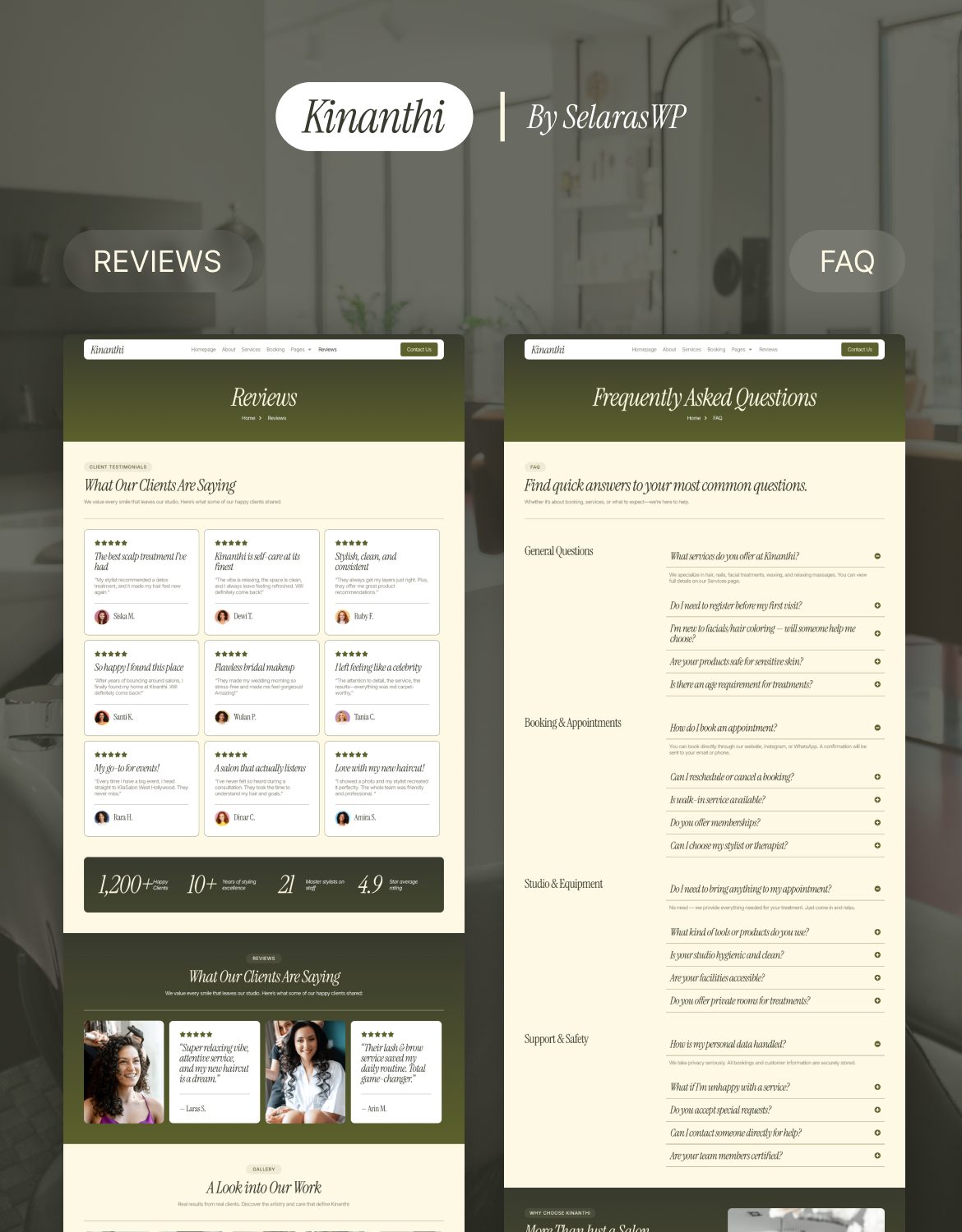 Kinanthi - Hair Stylist & Beauty Salon Elementor Template Kit - 5