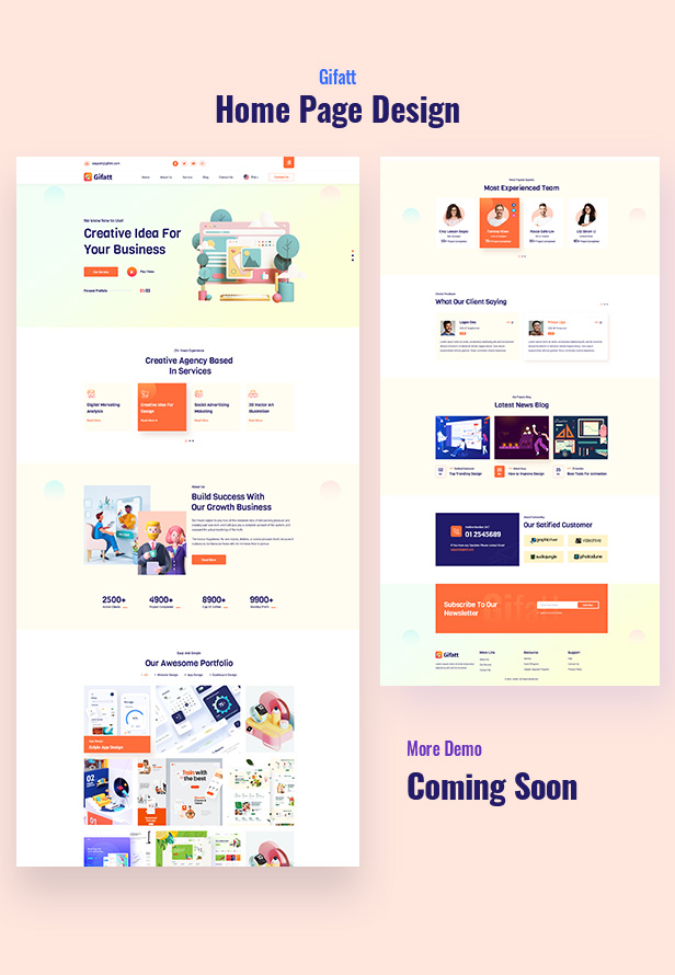 Gifatt - Creative Agency Portfolio HTML5 Template - 2