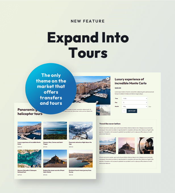 NEW: Expand into selling tours