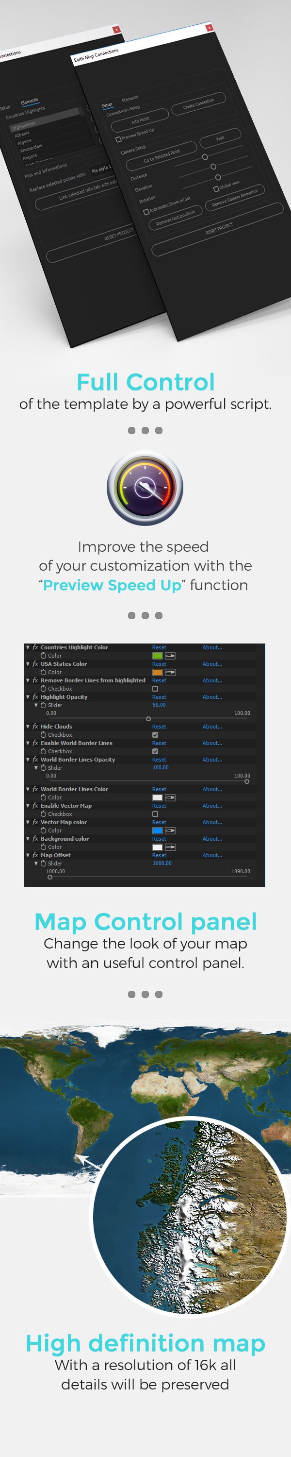 earth map connections after effects free download