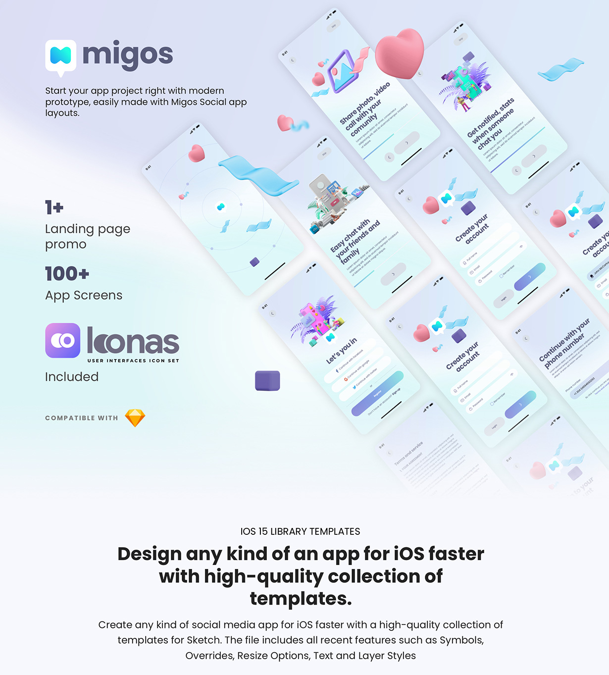 Migos - iOS Social App UI Kit by Nublislabs | ThemeForest
