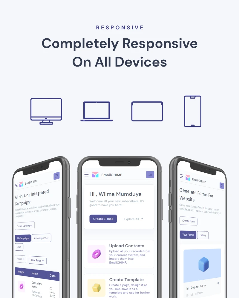 EmailChimp - Marketing Tool Admin Template (VueJS, Laravel, HTML) - 14