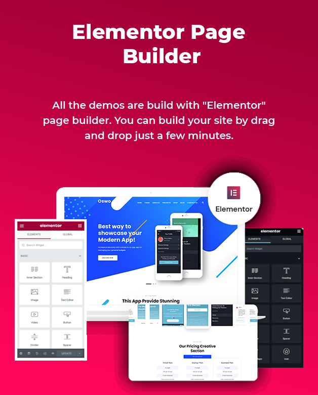 Elementor Builder Available