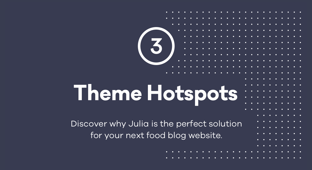 Julia – A Steady Food Blog WordPress Theme - 1
