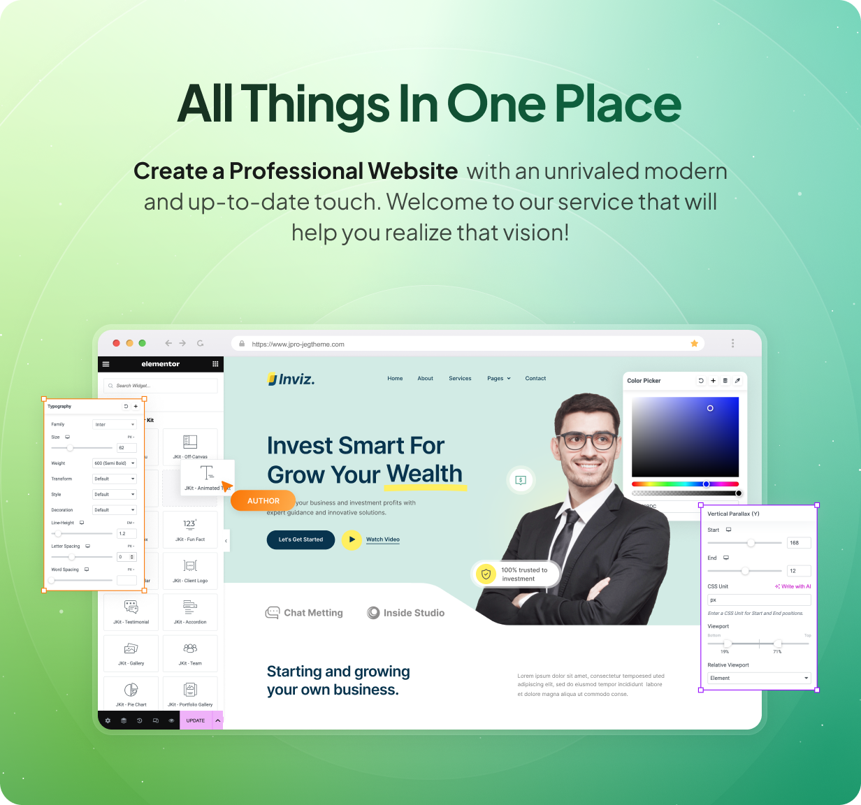 Profecient - Multipurpose Elementor Business & WooCommerce WordPress Theme - 4