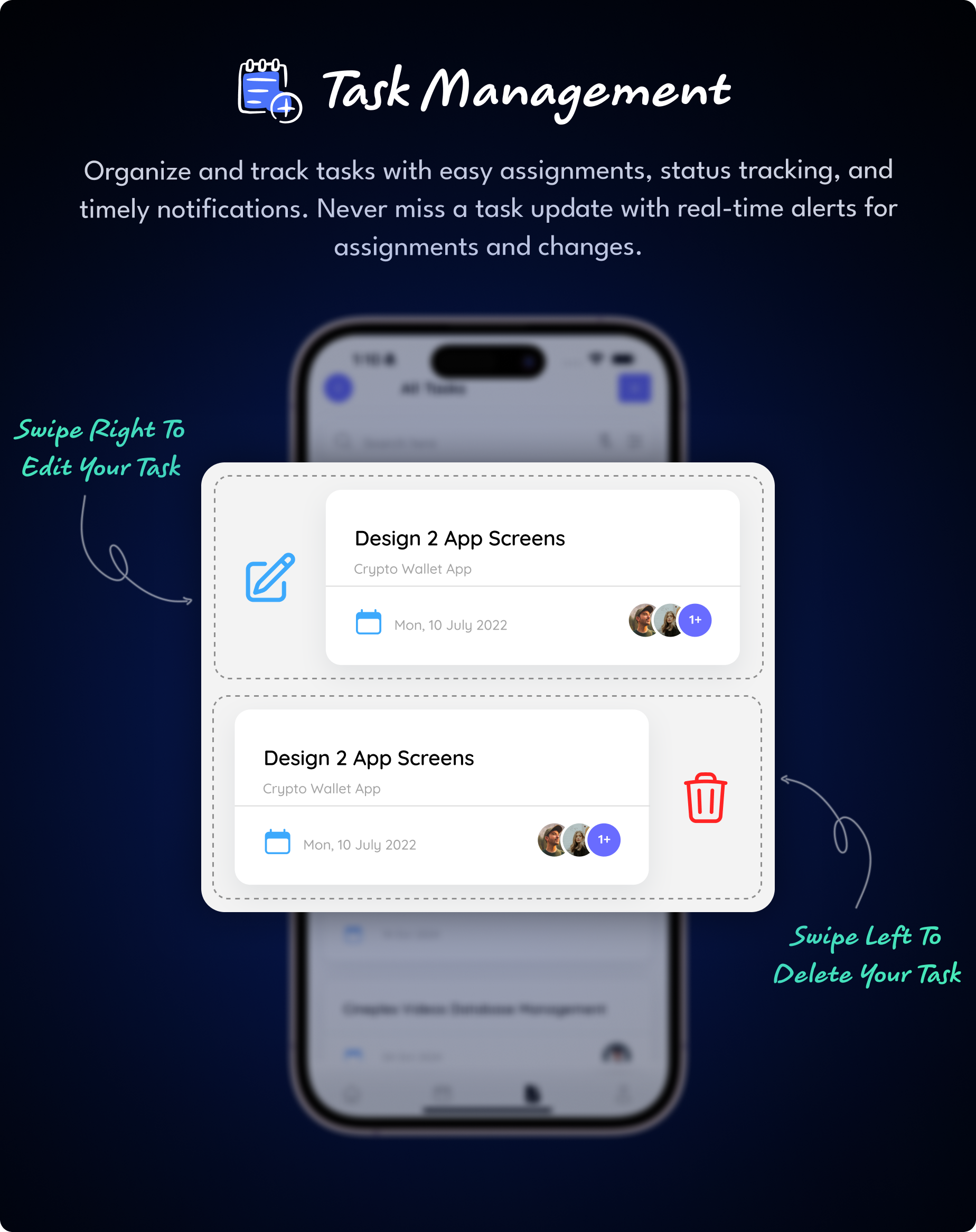 Task Management - Taskify Flutter App for Project Management, Task Manager and Productivity Tool
