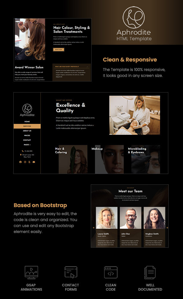 Aphrodite - Beauty HTML5 Template - 1