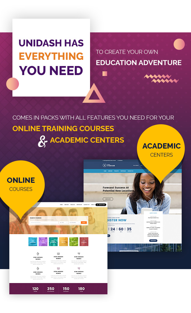 Unidash - WordPress Theme for University and Online Education - 11
