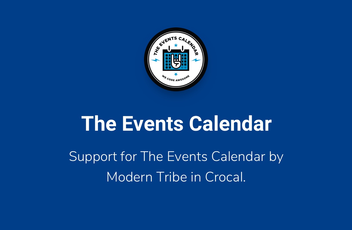 Crocal Events Calendar