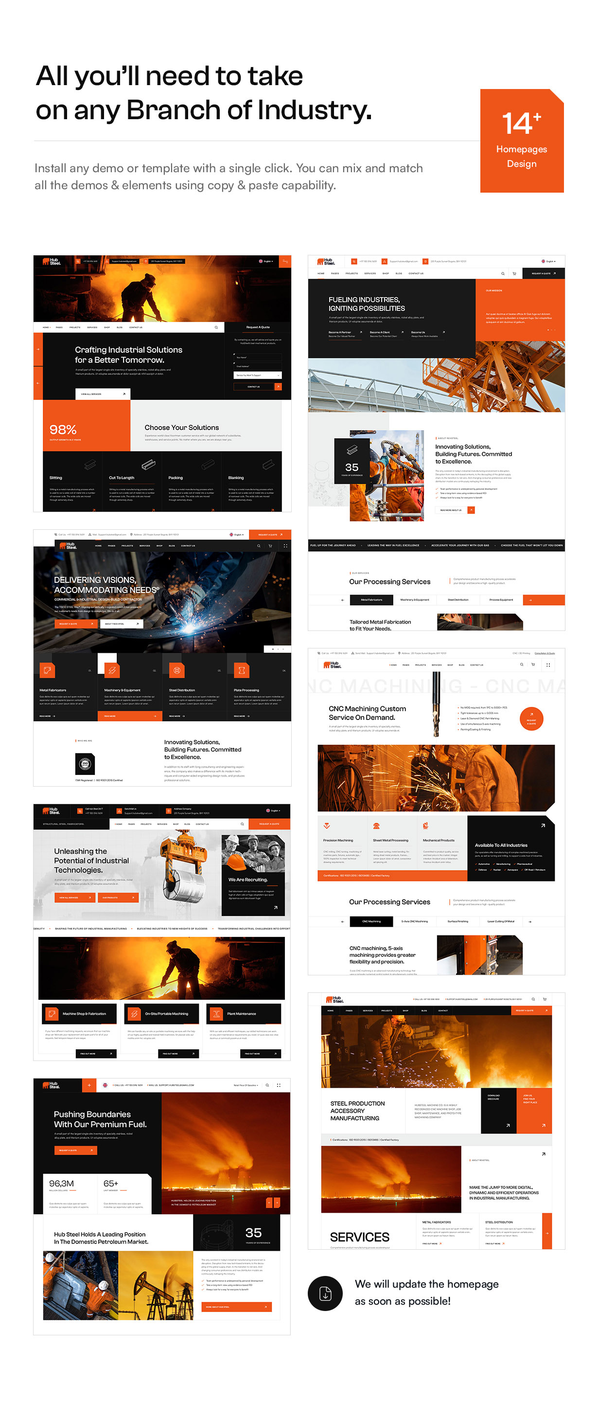 Hubsteel - Industrial & Factory WordPress Theme - 7