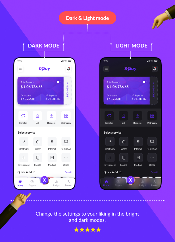 Mpay - E Wallet & Banking HTML Mobile Template