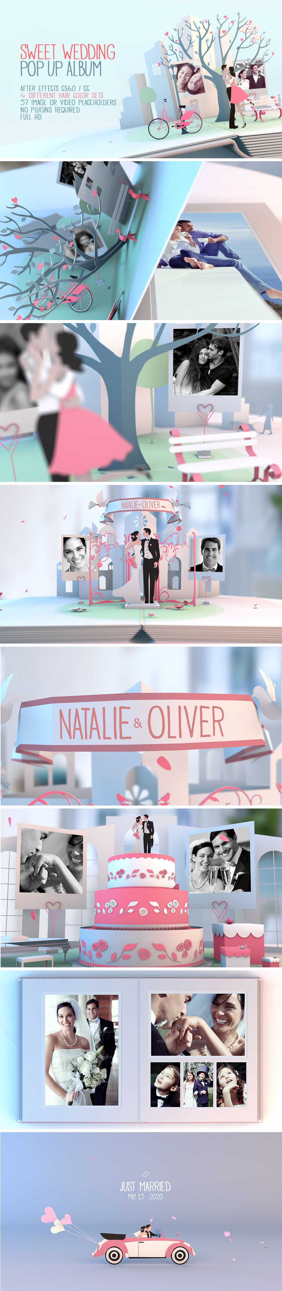 Sweet Wedding Pop Up Album - 2