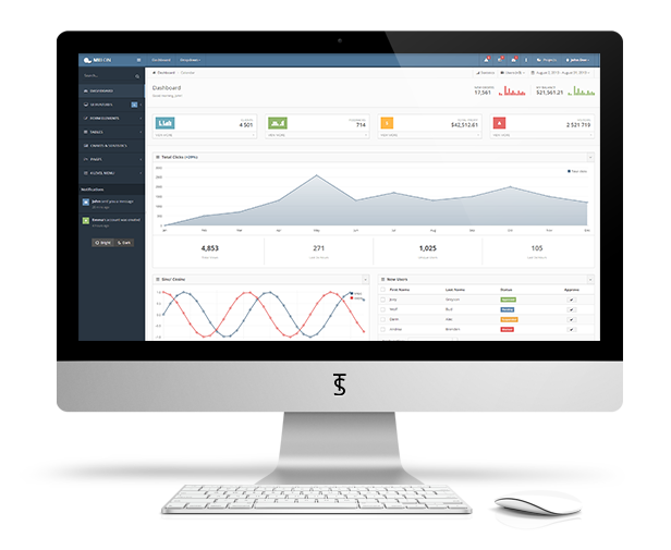 Melon – Flat & Responsive Admin Template - 6