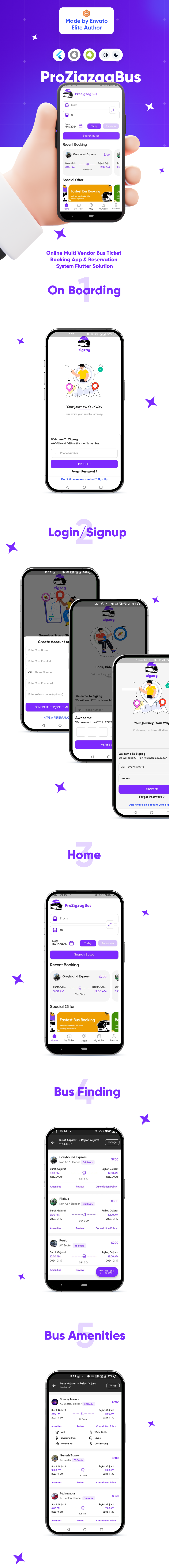 ProZigzagBus : Online Multi Vendor Bus Ticket Booking App & Reservation System Flutter Solution - 2