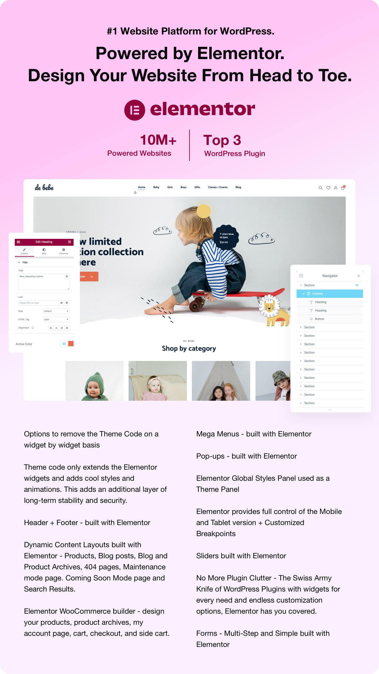 Debebe - Kids Fashion eCommerce WordPress Theme